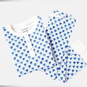 Roller Rabbit Quilted Blue Hearts 💙💙